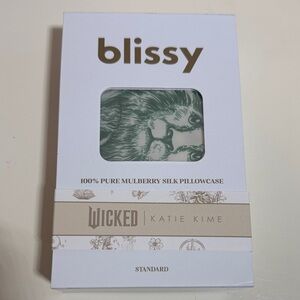 Blissy Green 100% Silk Pillowcase Wicked Katie Kime